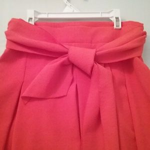 Ann Taylor Orange Midi Skirt